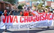Chuquisaca exige respeto al compromiso presidencial sobre la transmisión de mando