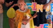 La emoción de todo un pueblo sanjuanino por la valentía de Benjamín y su última quimio