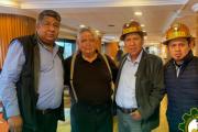 Tras reunión con Jaime Paz, mineros aseguran apoyo al nuevo gobierno
