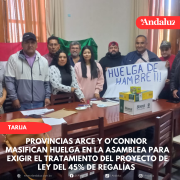 Masifican huelga en la Asamblea para exigir el tratamiento del proyecto de Ley del 45% de regalías