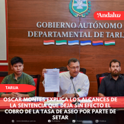 Oscar Montes explica los alcances de la sentencia que deja sin efecto el cobro de la tasa de aseo por parte de SETAR