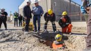Empezó la obra del colector cloacal Concejal Avila