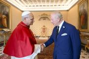 Histórico: el Papa y el rey Carlos III rezaron juntos en la Capilla Sixtina
