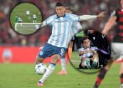 Marcos Rojo, del gol en contra al codazo que lesionó a un compañero: el desafortunado partido del ex Estudiantes en Libertadores