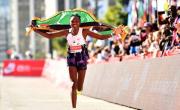 Chepngetich conserva el récord mundial femenino de maratón pese a su sanción por dopaje