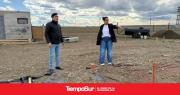 Pablo Grasso recorrió la obra del nuevo crematorio municipal de Río Gallegos