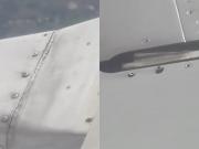 Un pasajero descubrió tornillos flojos en el ala de un avión, lo grabó y ahora el video recorre el mundo