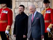 En una importante muestra de apoyo, Carlos III recibe a Zelenski con honores de Estado en Windsor