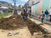Sustituyen colectores colapsados en la Av. Miranda de Cagua