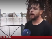 La furia de un joven tras la inundación en la General Paz
