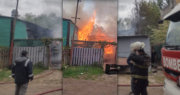 Video: se incendiaron tres casas en Punta Lara, creen que fue intencional y detuvieron a un joven de 18 años