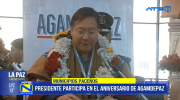 Presidente Arce destaca récord de inversión en municipios paceños