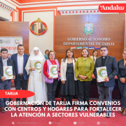 Gobernación de Tarija firma convenios con centros y hogares para fortalecer la atención a sectores vulnerables