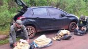 Misiones: gendarmes hallaron un auto abandonado con 126 kilos de marihuana
