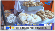 Inicia el armado de mesas y feria de masitas por Todos Santos en la Alcaldía