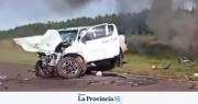 Tragedia vial: cuatro muertos y un vehículo incendiado