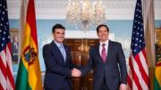 Marco Rubio, secretario de Estado de EE.UU., recibió a Rodrigo Paz en Washington