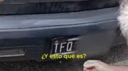 Esto me lo hicieron: la insólita excusa de un conductor con la patente adulterada