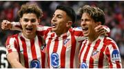 Julián Álvarez, Giuliano Simeone y Thiago Almada lideraron la goleada del Atlético de Madrid