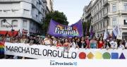 Masiva convocatoria a la Marcha del Orgullo en las cercanías del Congreso