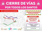 Conozca qué vías de la ciudad de La Paz están cerradas por Todos Santos