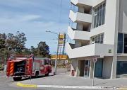 Principio de incendio en el Hotel Rayentray de Puerto Madryn