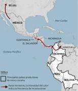 La ruta terrestre para el tráfico hacia EEUU