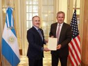 El canciller Pablo Quirno recibió al flamante embajador de EE.UU.
