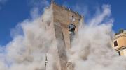 Derrumbe parcial de la Torre dei Conti en Roma deja cuatro heridos y activa investigación penal