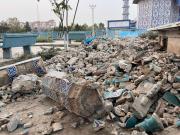 Agrietada y entre escombros: así quedó la famosa Mezquita Azul después del terremoto en Afganistán