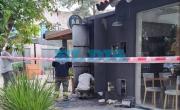Principio de incendio y susto en una conocida cafetería de City Bell