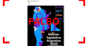 No, este mapa viral no muestra el resultado de las elecciones 2025 por departamento: está manipulado