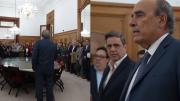Entre aplausos, Guillermo Francos se despidió de los empleados de Casa Rosada: el video