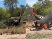 Salta: una avioneta que llevaba más de 130 kilos de cocaína se estrelló en una finca