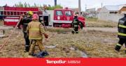 Bomberos sofocaron incendio sobre pastura
