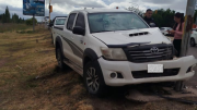 Fuerte choque en Ruta 22: una 4x4 impactó contra un poste