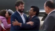 Investidura de Paz: El presidente chileno Gabriel Boric es el segundo mandatario en arribar al país