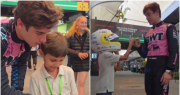 Video: el tierno gesto de Franco Colapinto con un pequeño fanático de la Fórmula 1