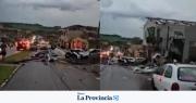 Feroz tornado azotó al sur de Brasil y un temporal, a Misiones: hay heridos y muertos