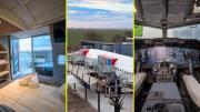 Dormir dentro de un Boeing reciclado: Así es el lujoso hotel-avión con suites tematizadas, cabina y turbinas originales