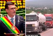 Paz anuncia que cisternas de combustible ya ingresan a Bolivia