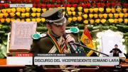 Edmand Lara llama a transformar la crisis en esperanza y a erradicar la corrupción en su primer discurso como vicepresidente