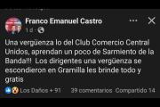 Una vergüenza: fuerte reclamo del presidente de Gramilla contra dirigentes de Comercio