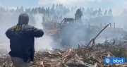 Queman 7 máquinas forestales en Cunco: es el cuarto ataque incendiario en 72 horas en La Araucanía