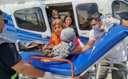 El helicóptero sanitario de la provincia trasladó a un paciente de alta montaña