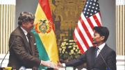 Bolivia y EEUU sellan acuerdos de cooperación en áreas de salud y turismo