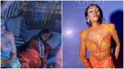 ¿La bella durmiente? El video de la Miss Ruanda dormida en pleno acto del Miss Universo que se viralizó