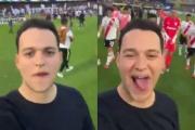Quién es el joven que se hizo viral tras la piña de Salas al final el Superclásico