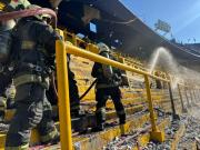 Incendió en la Bombonera: el motivo del fuego en una de las populares de la cancha de Boca
