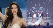 Video: Reina de belleza de Ucrania sufre tremenda caída en pleno certamen Miss Tierra 2025